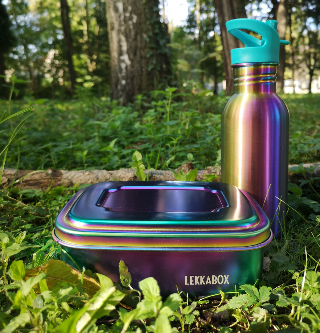 Бутилка за вода LEKKABOX Go Rainbow 500ml