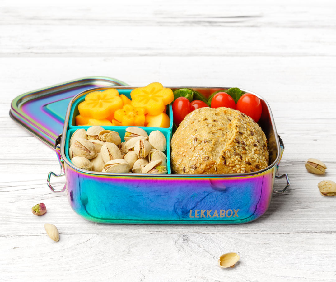 Кутия за обяд LEKKABOX Safe Rainbow 800ml