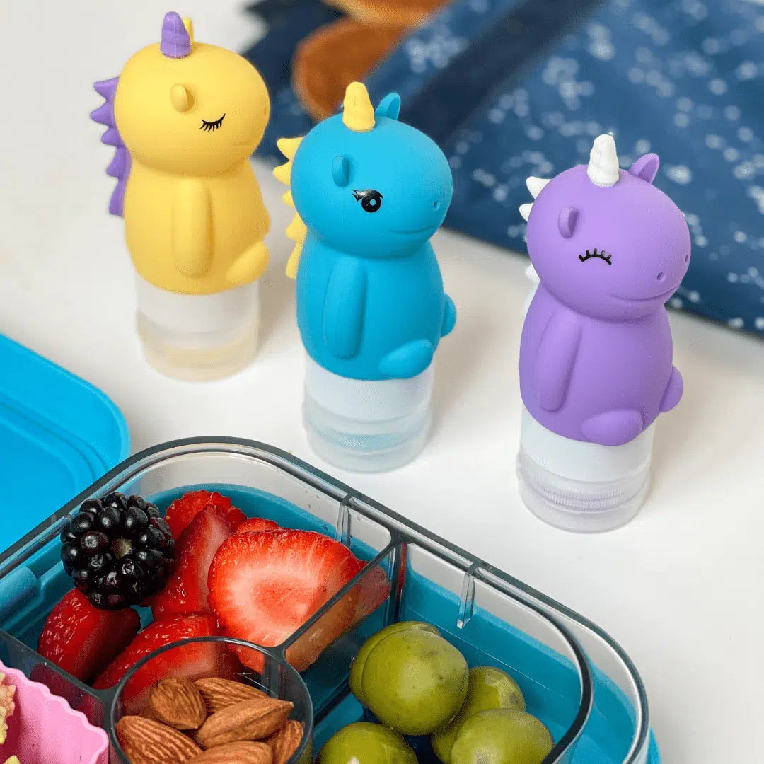 Yumbox Силиконови шишенца за сос - Еднорог