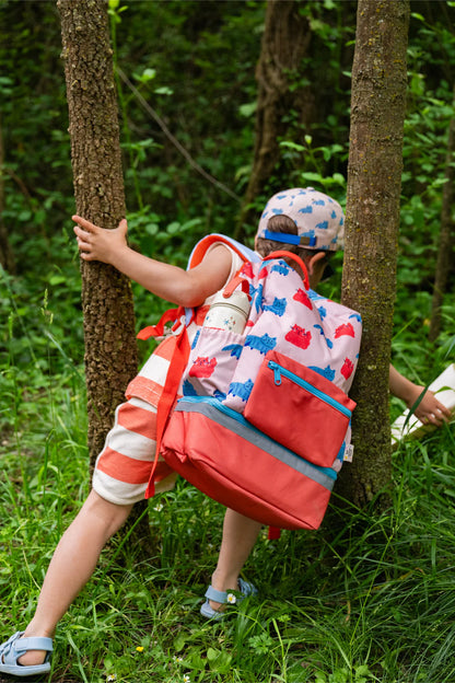 Детска раница с дъно за кутия за обяд – The Cotton Cloud Meowtiful Cats