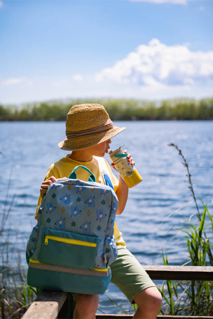 Детска раница с дъно за кутия за обяд – The Cotton Cloud Funky Dogs