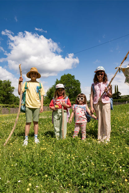Детска раница с дъно за кутия за обяд – The Cotton Cloud Veggie Pals