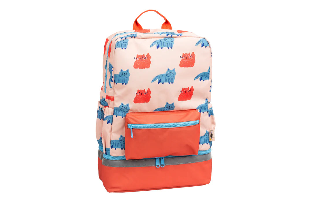 Детска раница с дъно за кутия за обяд – The Cotton Cloud Meowtiful Cats