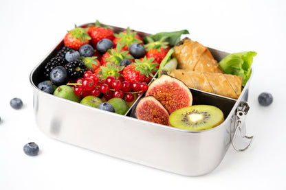 Кутия за обяд от неръждаема стомана LEKKABOX Safe 1400ml - 3 отделения