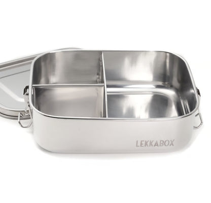 Кутия за обяд от неръждаема стомана LEKKABOX Safe 1400ml - 3 отделения