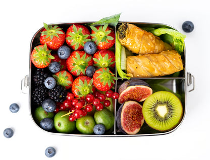 Кутия за обяд от неръждаема стомана LEKKABOX Safe 1400ml - 3 отделения