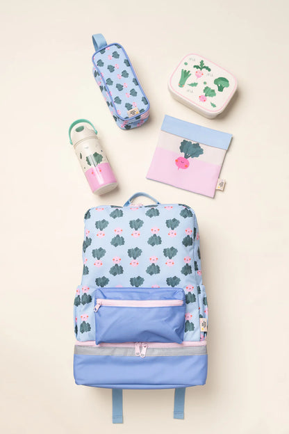 Детска раница с дъно за кутия за обяд – The Cotton Cloud Veggie Pals