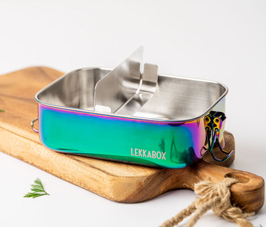 Кутия за обяд LEKKABOX Safe Rainbow 1000ml