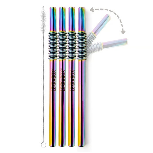 Сламка от неръждаема стомана LEKKABOX - 4 броя