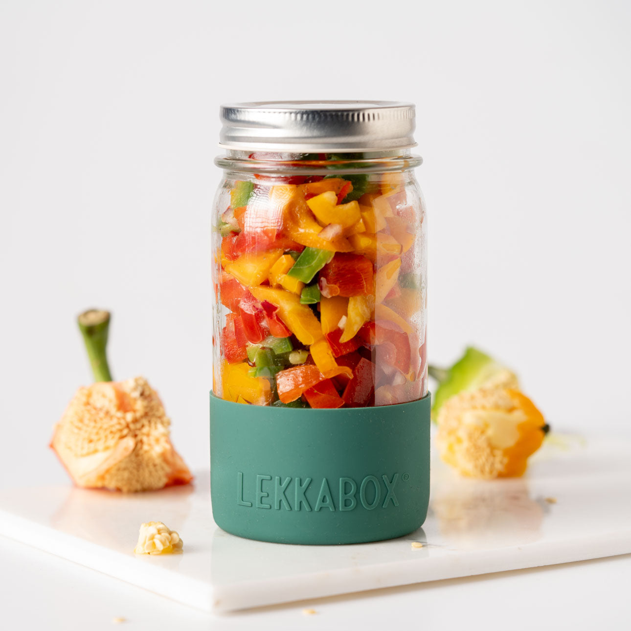 LEKKABOX Meal Prep - буркан за закуска със силиконово дъно
