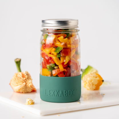 LEKKABOX Meal Prep - буркан за закуска със силиконово дъно
