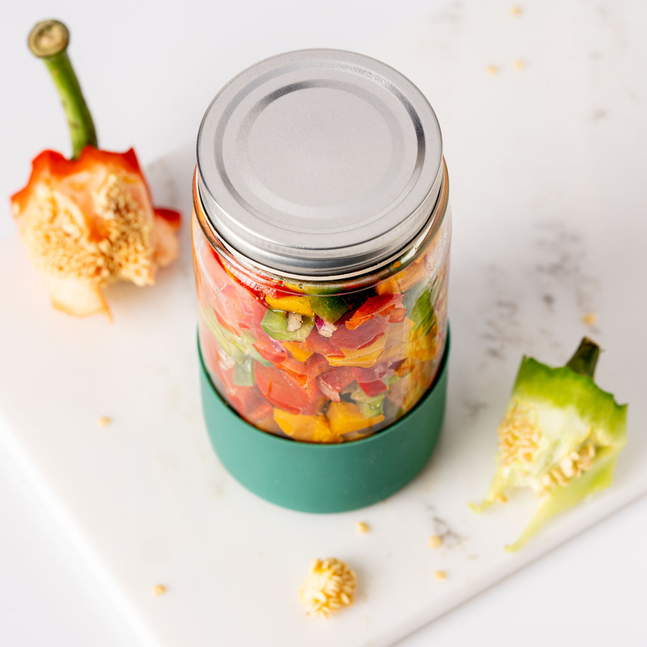 LEKKABOX Meal Prep - буркан за закуска със силиконово дъно