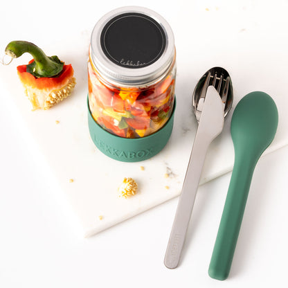 LEKKABOX Meal Prep - буркан за закуска със силиконово дъно