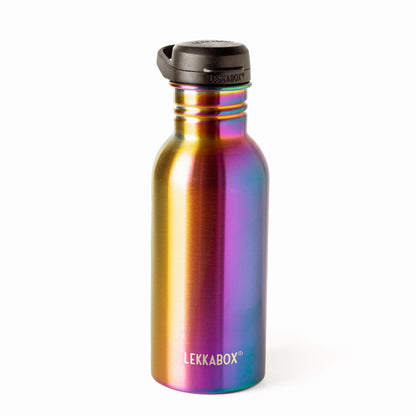 Бутилка за вода от неръждаема стомана LEKKABOX Go Rainbow 500ml