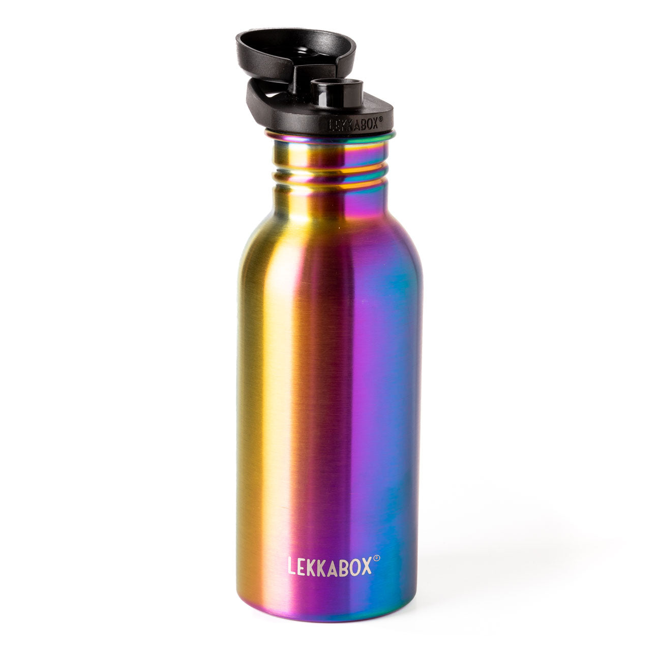 Бутилка за вода от неръждаема стомана LEKKABOX Go Rainbow 500ml